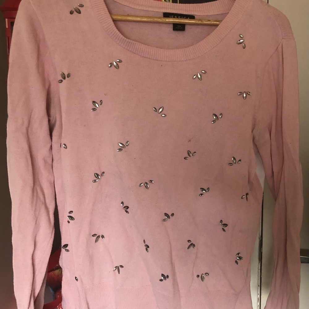 Pink shirt with an interesting back